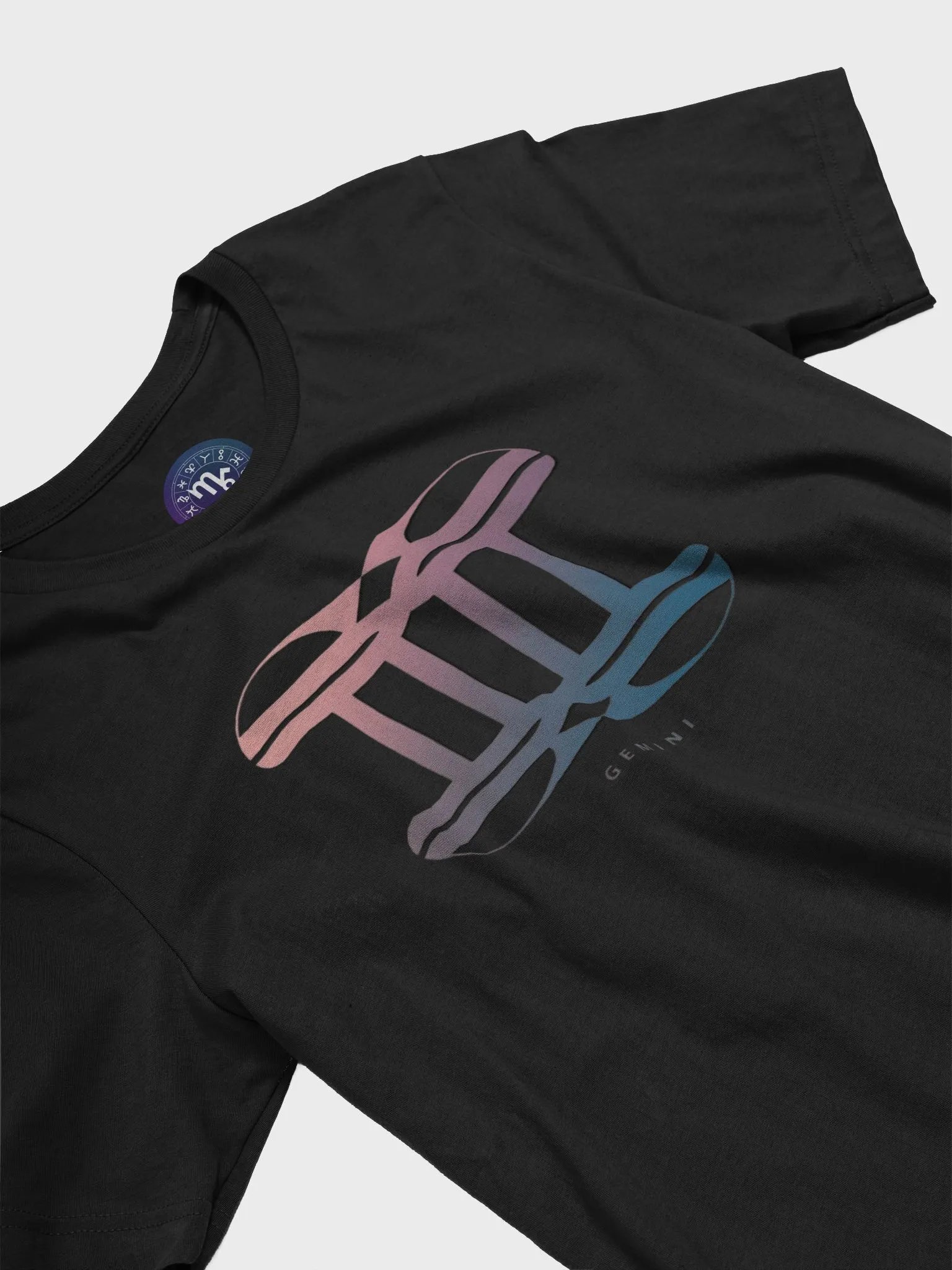Unisex Gemini Zodiac T-Shirt - Gradient Symbol, Astrology Gift product image (5)