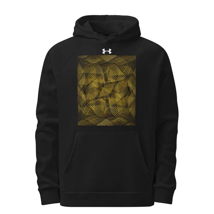 Hoodie with golden lines and leaf design product image (1)