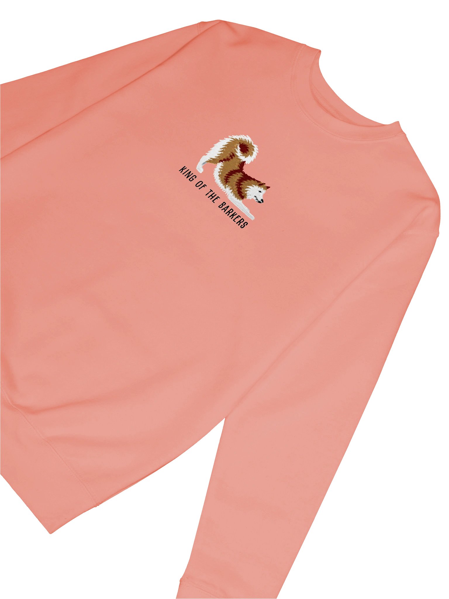 King of the Barkers Sweatshirt (Embroidered) of a Finnish Spitz(Gold) product image (20)