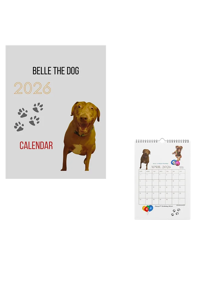 Belle 2026 Calendar A Print + Download product image (1)