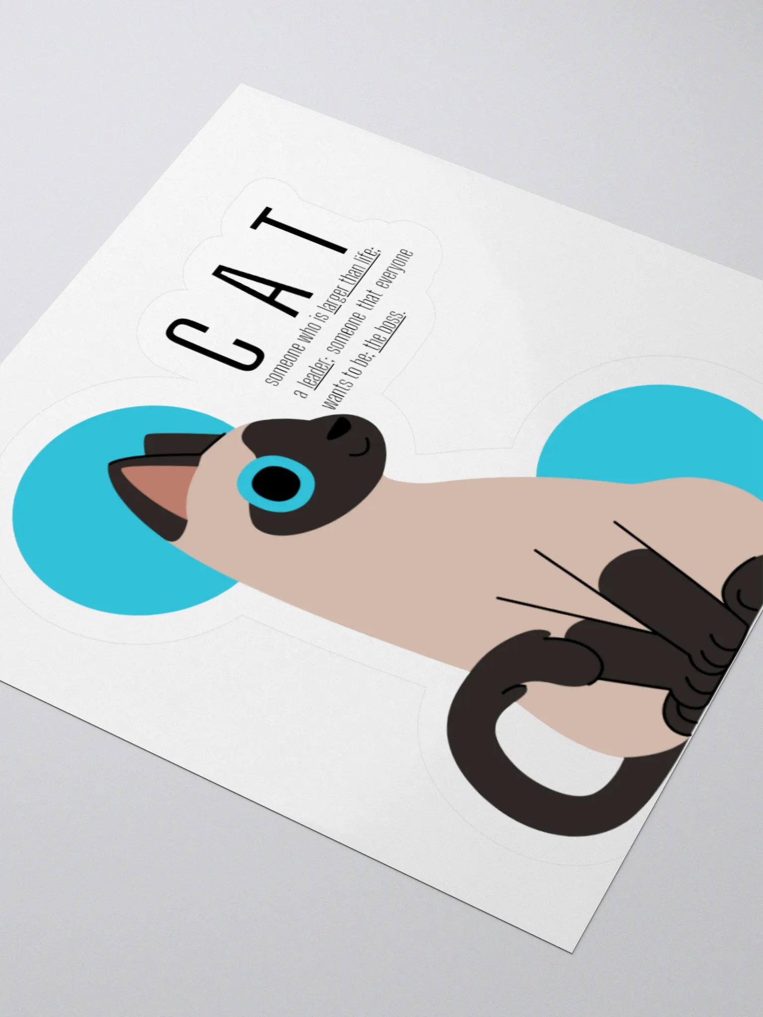 CAT is BOSS sticker product image (12)