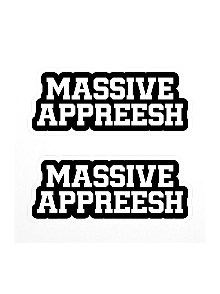Massive Appreesh Bumper Sticker product image (1)