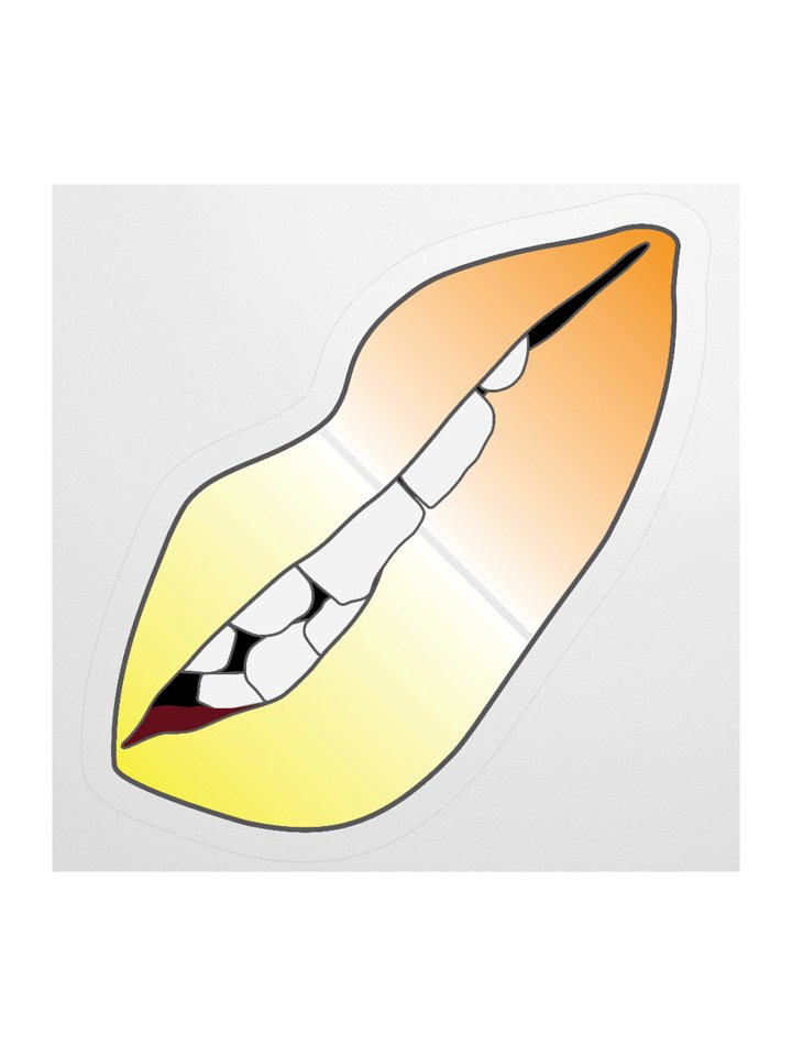 Maverique Pride Gradient Biting Lips Sticker product image (1)