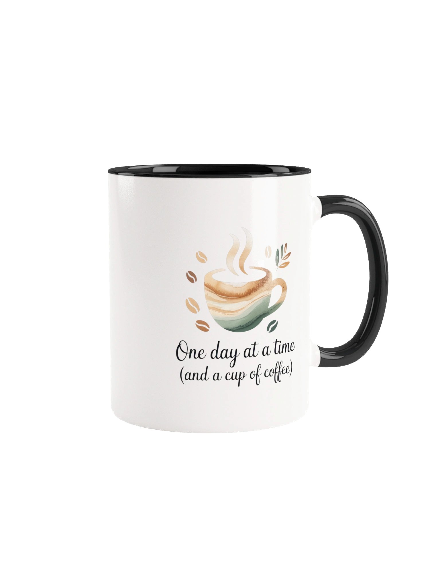 One Day at a Time Coffee Mug - with Color Inside product image (1)