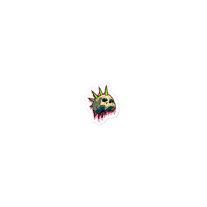 Drippy Mohawk Skull Sticker product image (2)