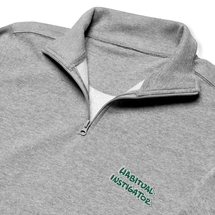 HABITUAL INSTIGATOR (kelly bubble design) embroidered quarter zip product image (6)