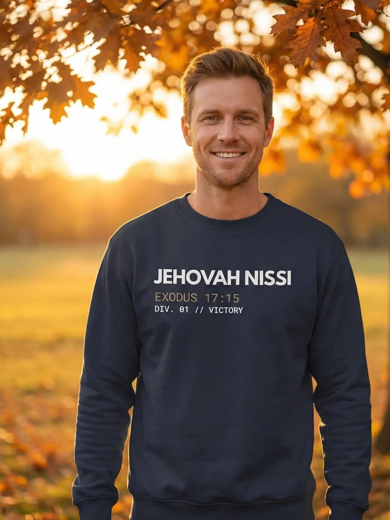 Jehovah Nissi "Victory Standard" Heavyweight Crewneck product image (1)