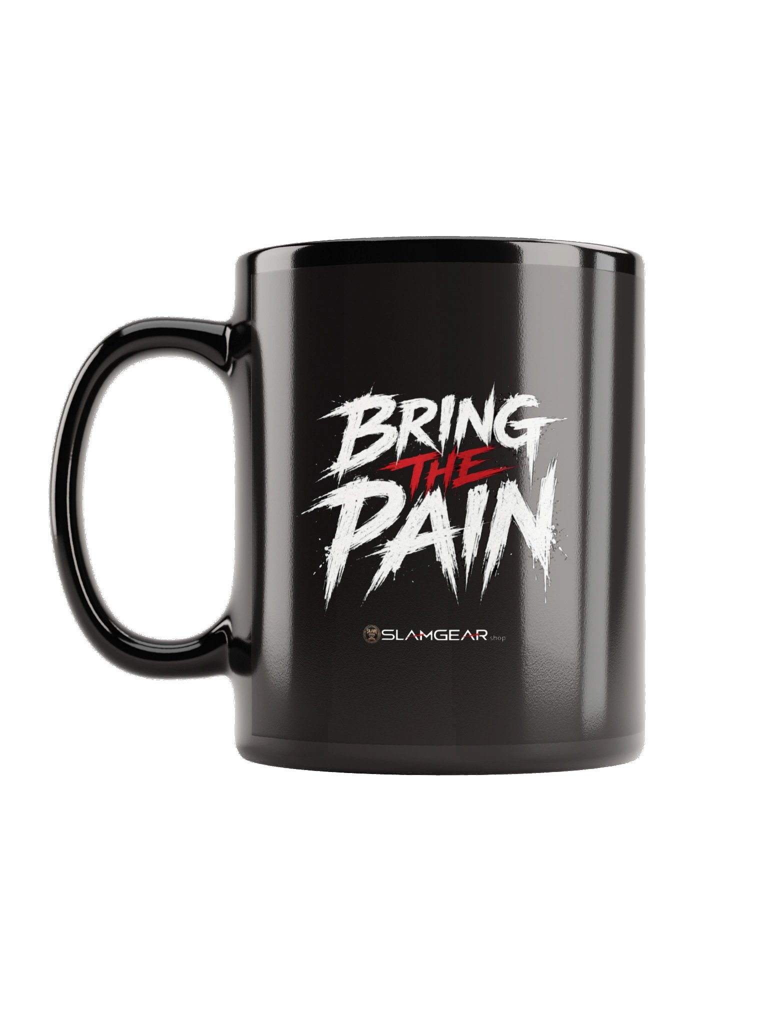 Bring the Pain Black Glossy Mug (FRONT AND BACK) product image (1)