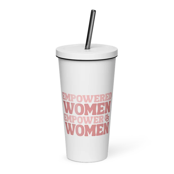 Empowered Women Insulated Tumbler - White & Pink product image (1)
