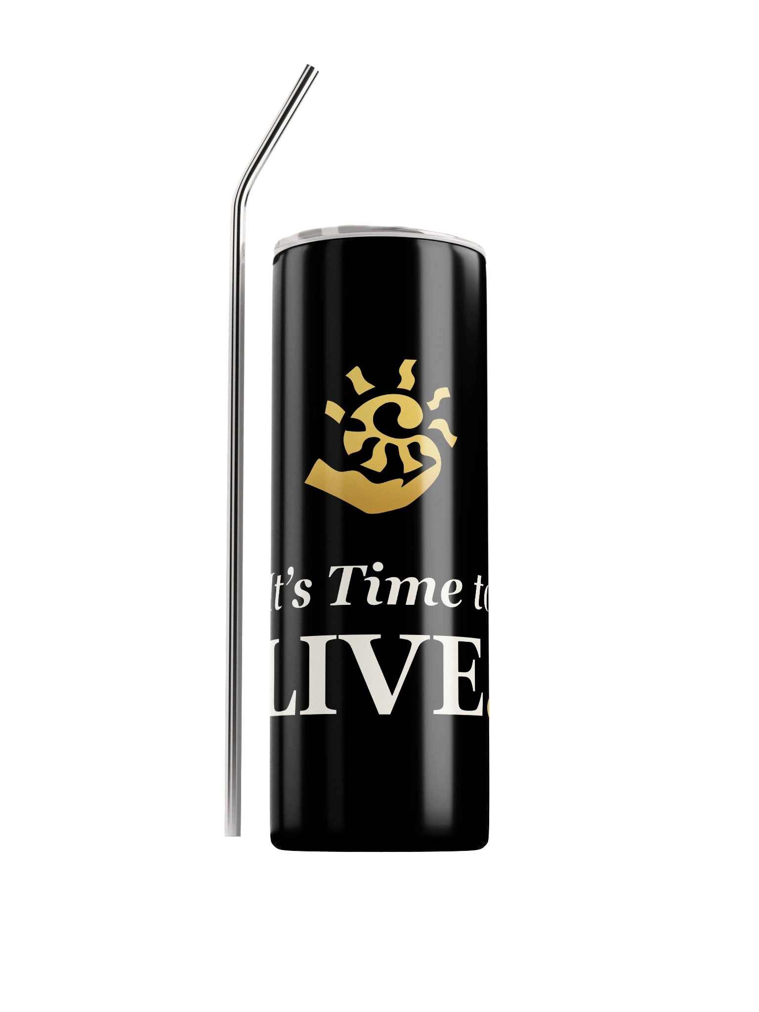 It's Time to LIVE Tumbler — Black product image (1)