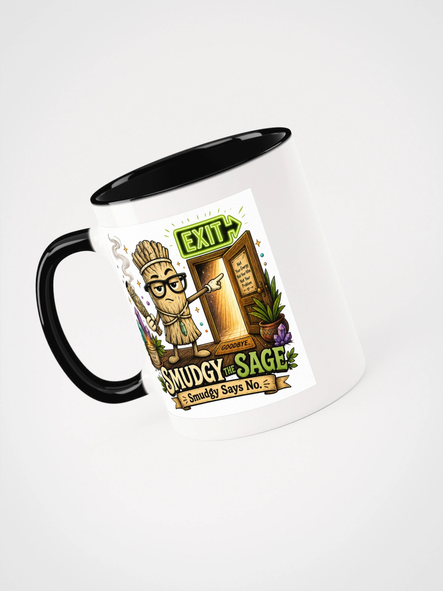 Smudgy Says No | Sarcastic Spiritual Ceramic Mug product image (41)