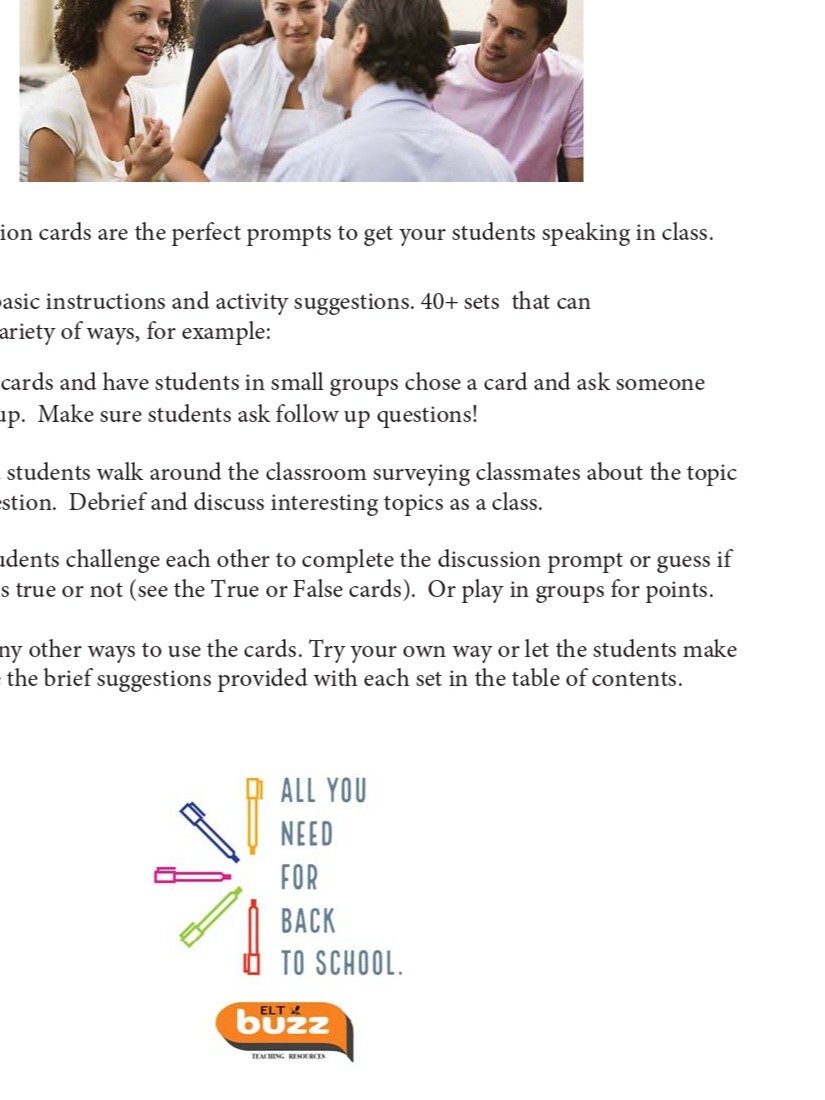 Get Speaking. Language Prompt Flashcards. product image (2)