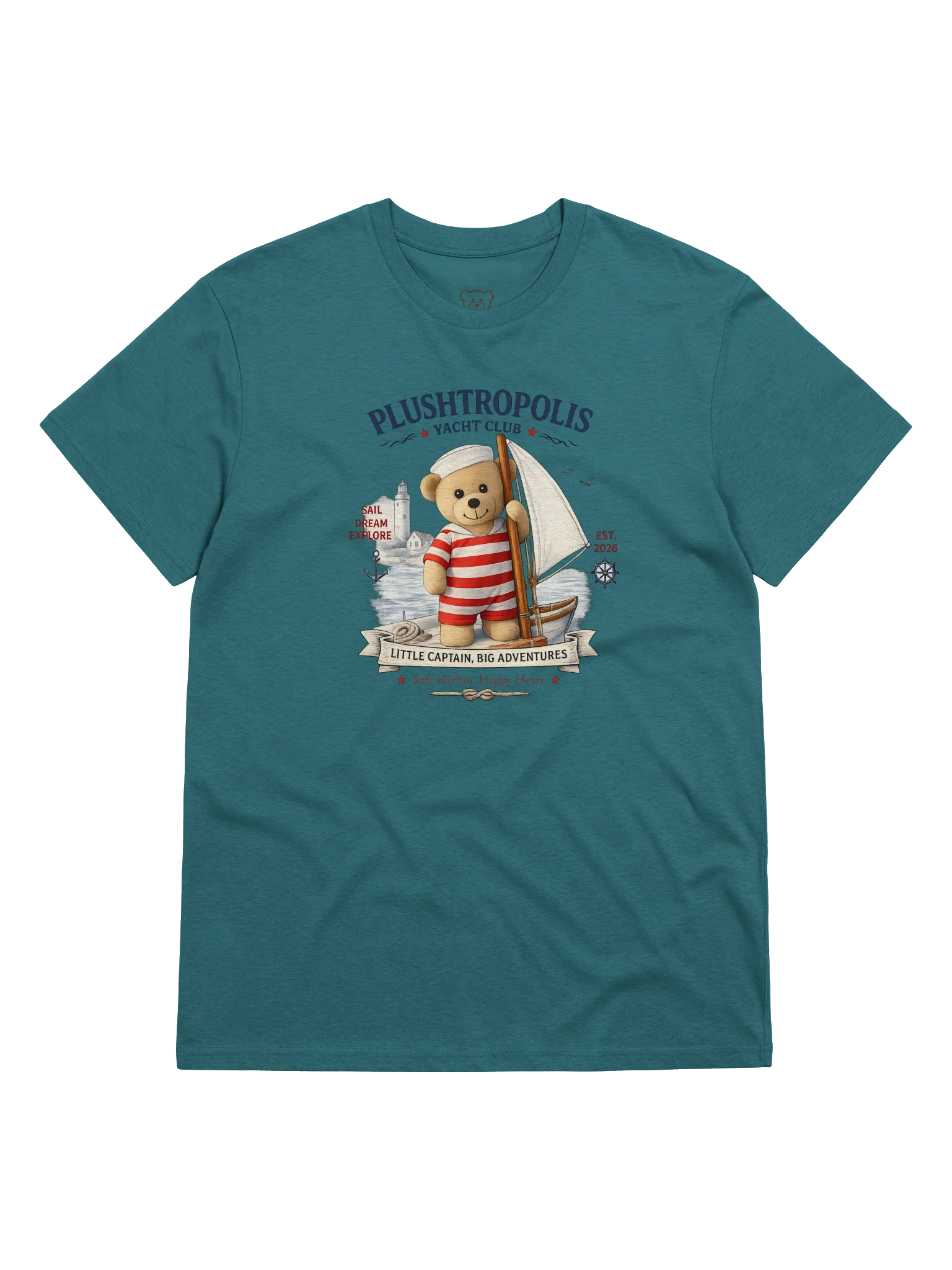 Plushtropolis Yacht Club Organic Cotton T-Shirt (Unisex) product image (1)