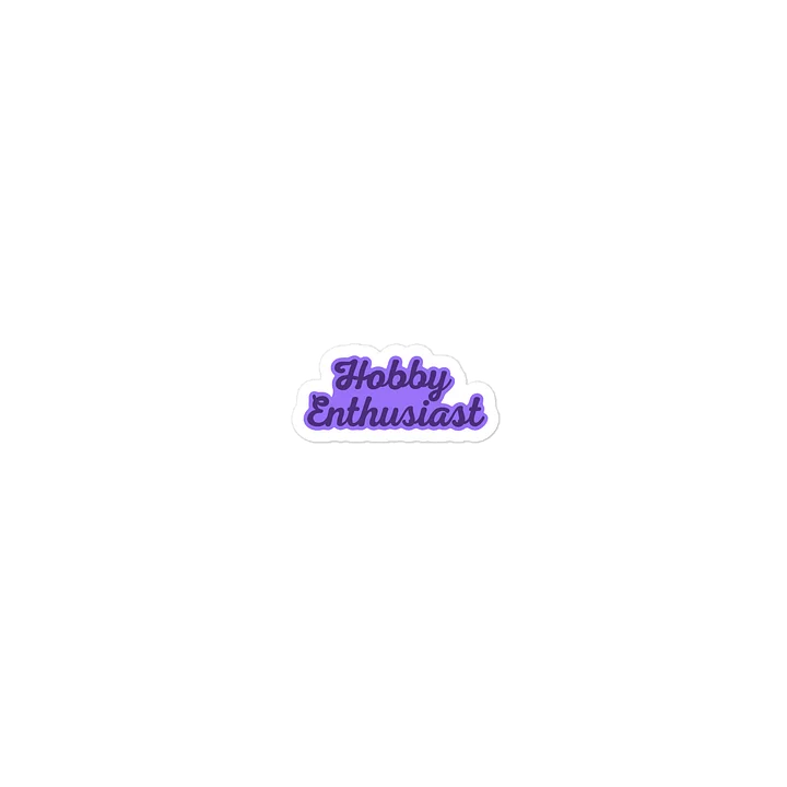 Purple Hobby Enthusiast Sticker product image (1)