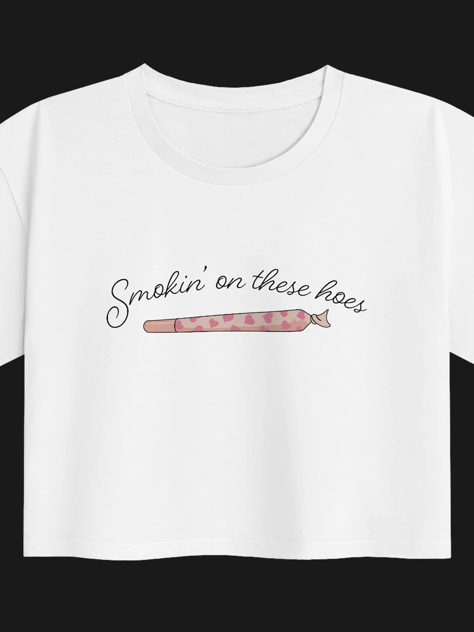 Smokin' On These Hoes Women's Relaxed Crop Top product image (1)