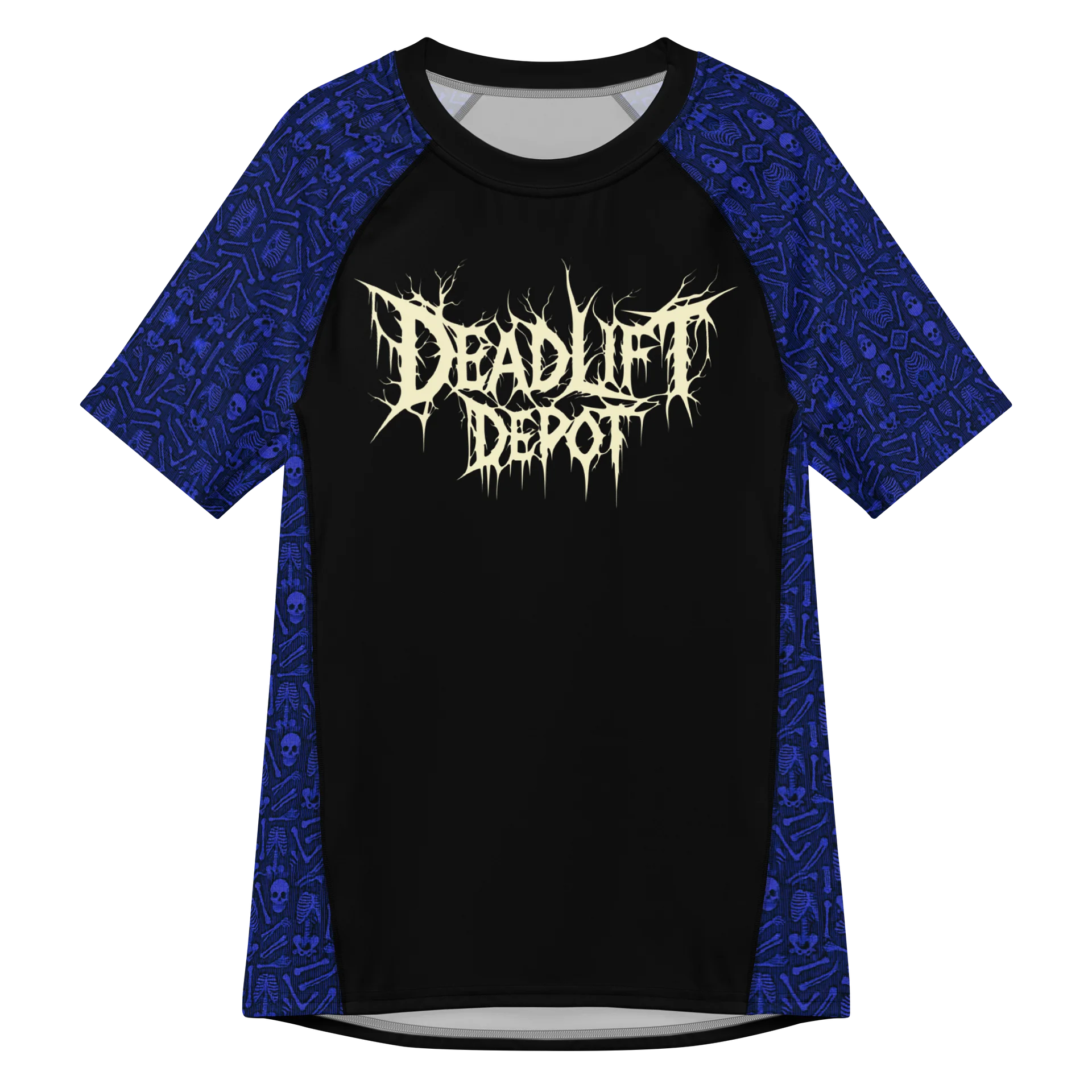 Blue Code Skeleton "Love Thyself" Hybrid Compression Tee product image (1)
