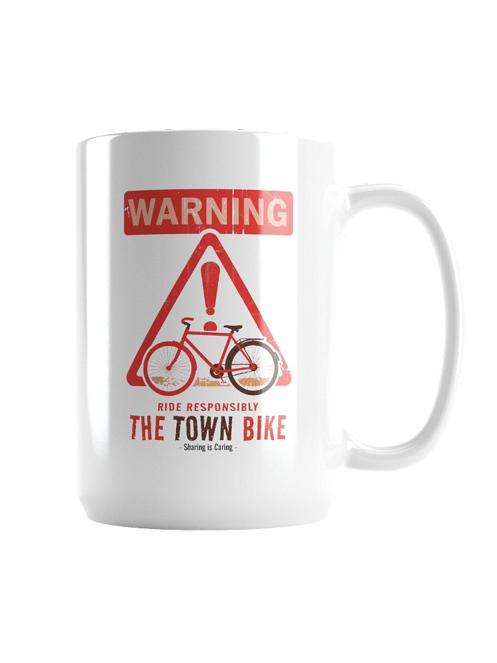 Ride Responsibly” Mug 🚲💋 | The Town Bike – Sharing Is Caring | 15oz Funny Coffee Cup product image (2)