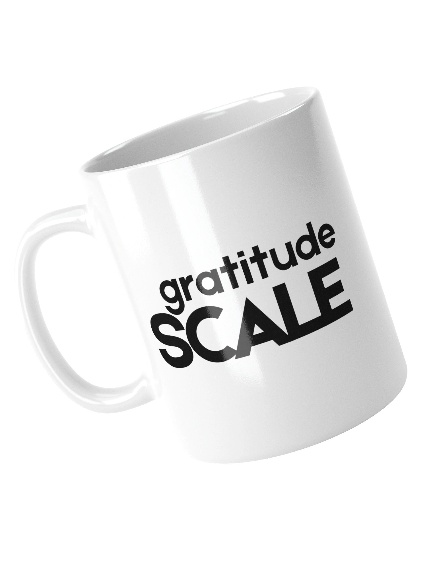 Gratitude Scale Mug - Romantic Coffee Gift - Minimalist Shared Living Humour product image (5)