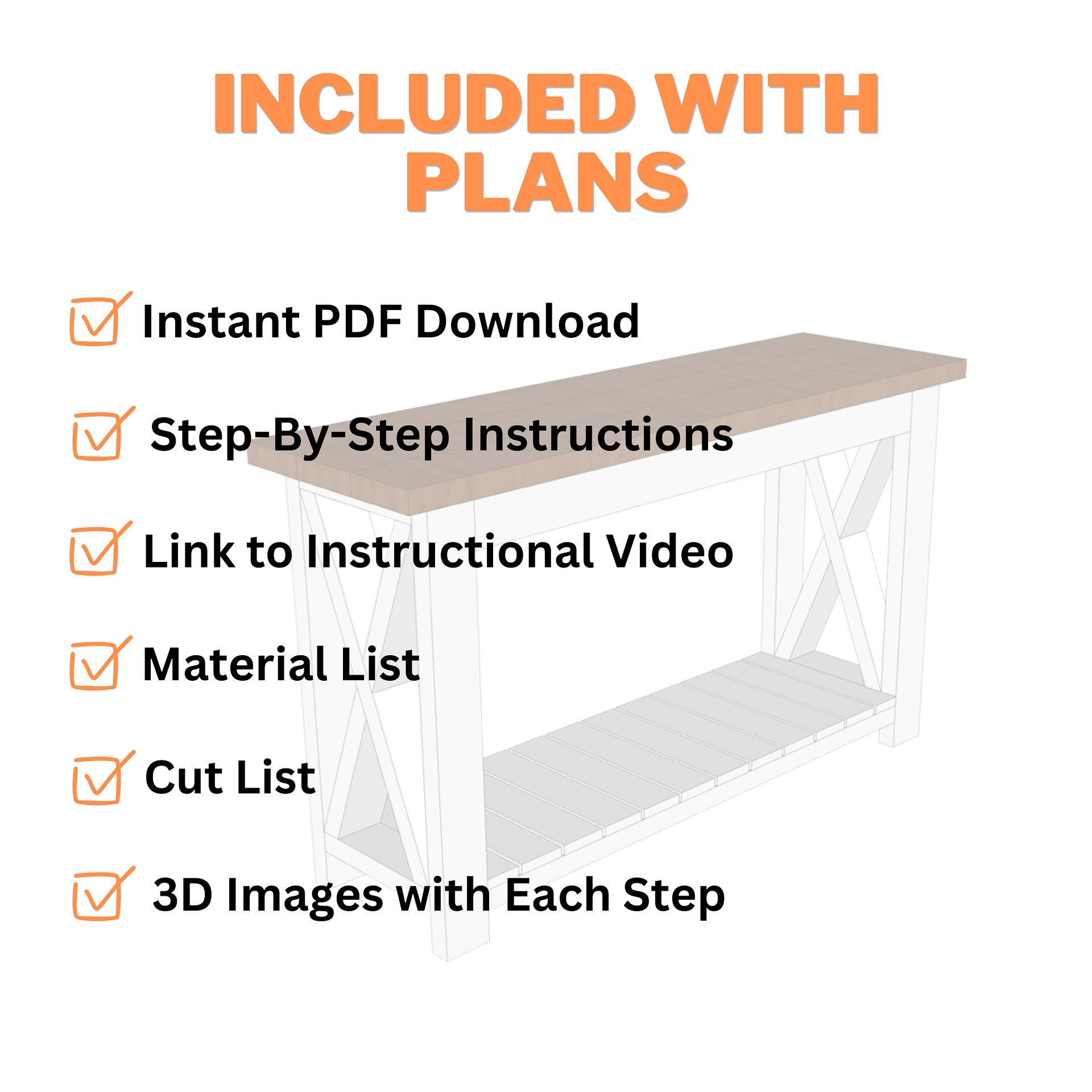 Console Table Plans (PDF) product image (4)