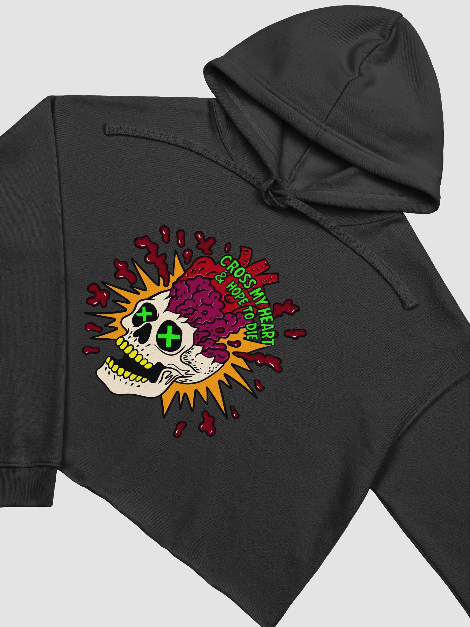 Cross My Heart Crop Hoodie product image (3)