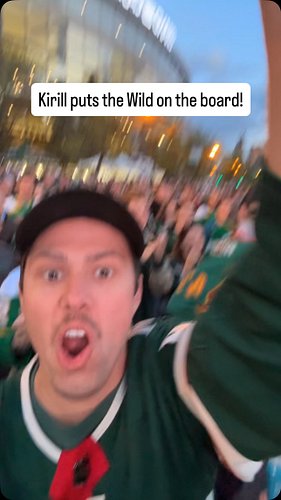 KIRILL THE THRIL!...

#minnesotawild #mnwild #nhl