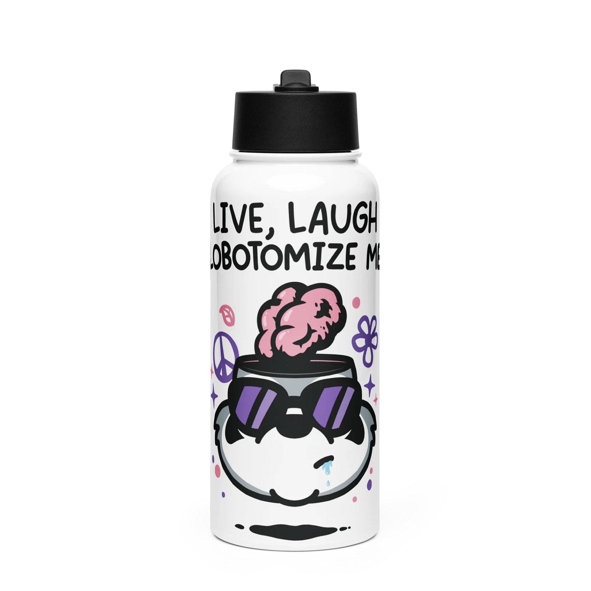 Live Laugh Lobotomize Water Bottle product image (1)