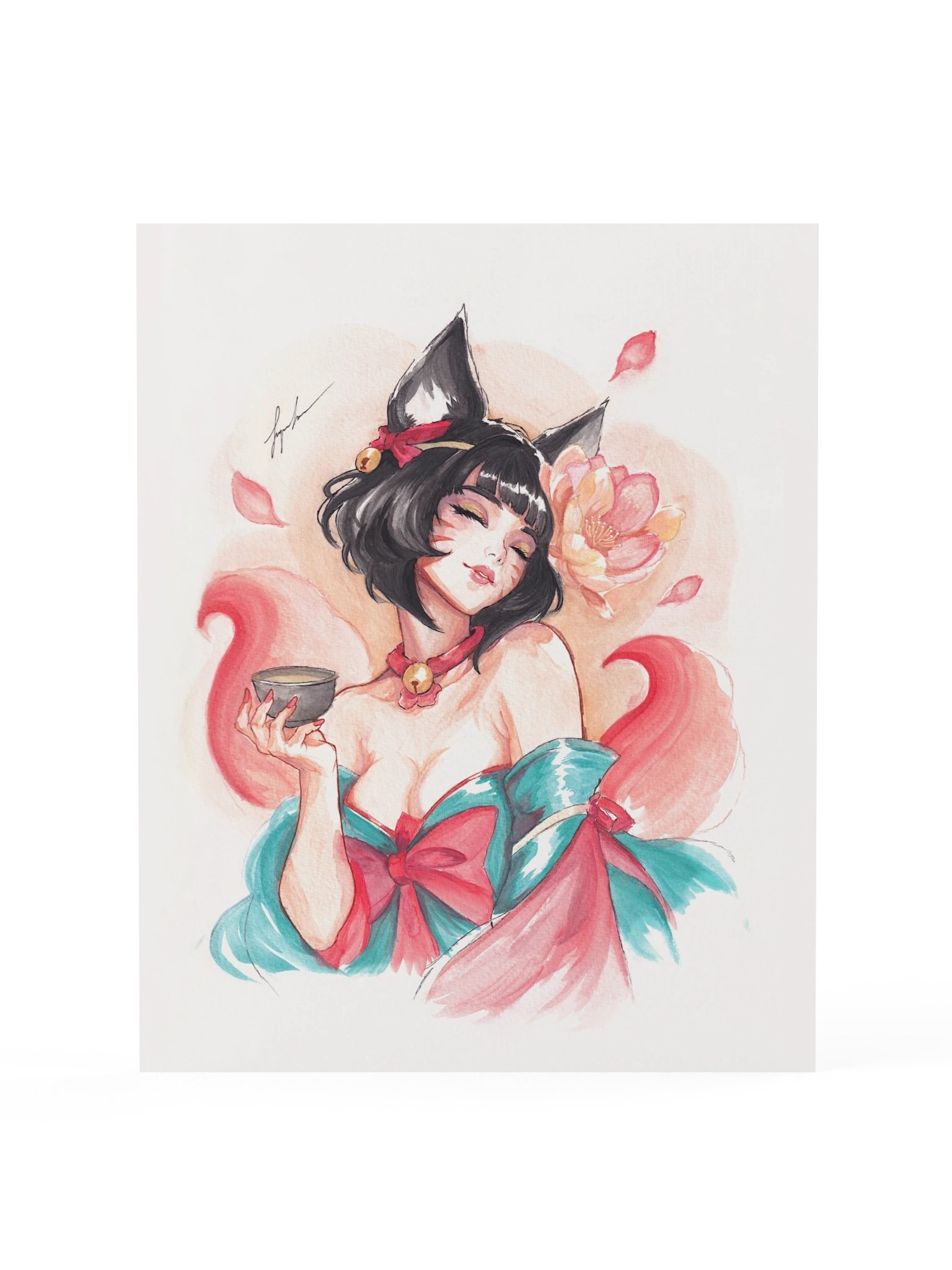 Spirit Blossom Ahri Art Print product image (1)