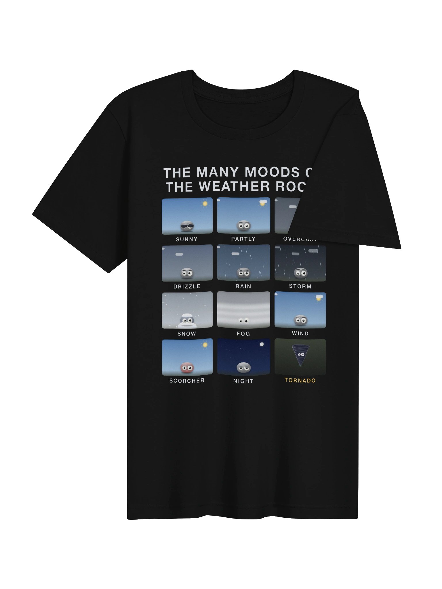 The Many Moods of Weather Rock T-Shirt product image (4)