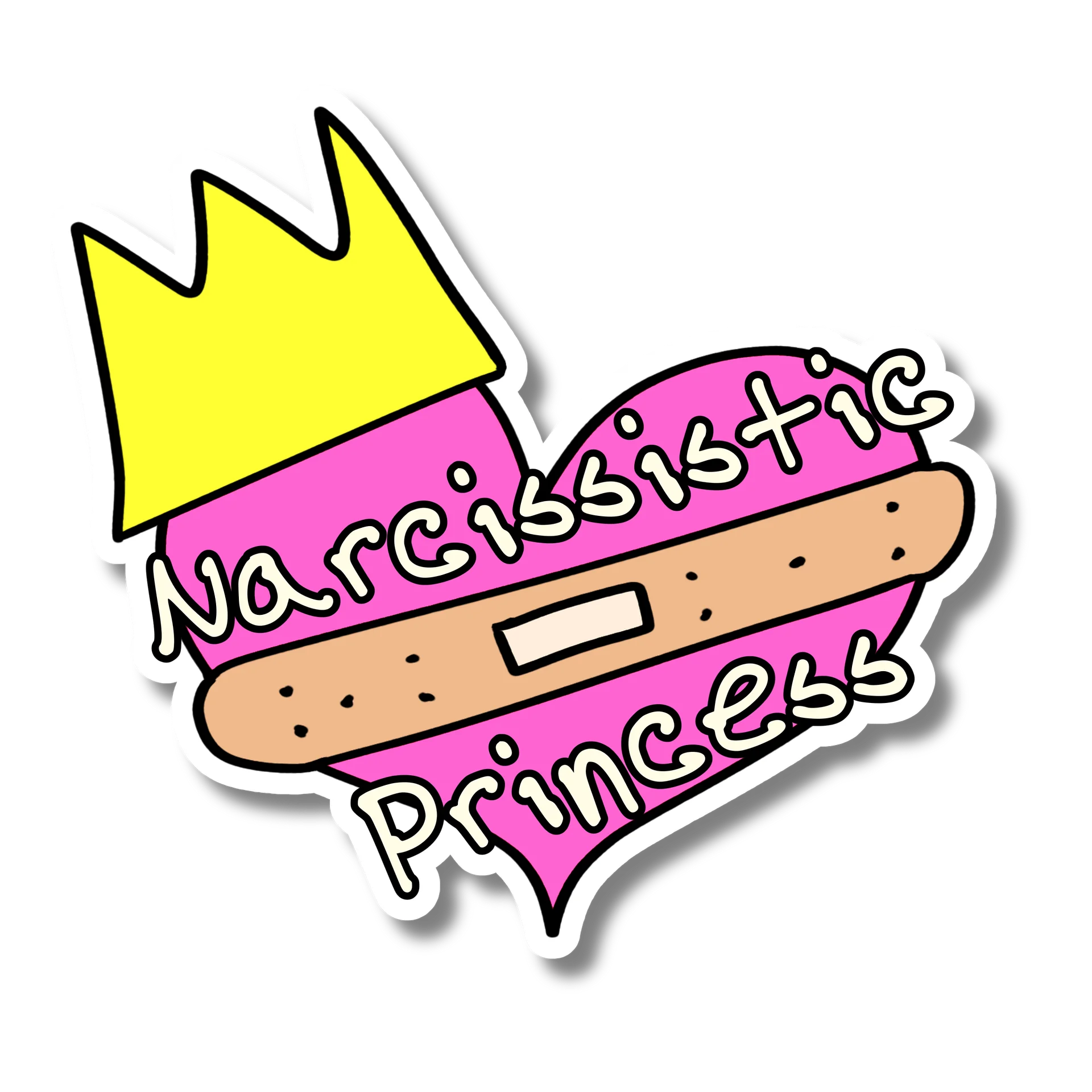 "Narcissistic Princess" Vinyl Sticker product image (3)