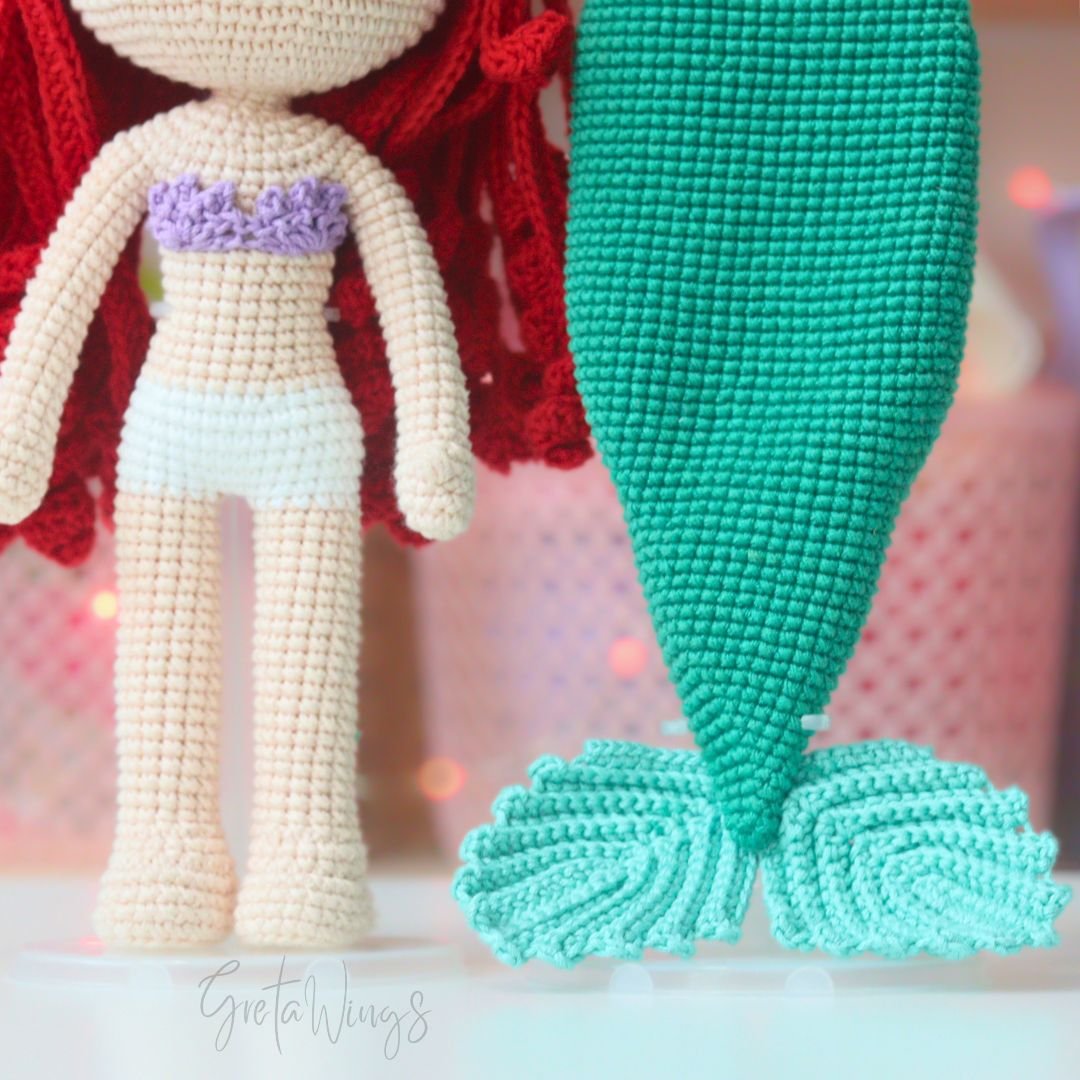 Patrón Amigurumi de Ariel – Versión Sirena (Descarga Digital) product image (3)