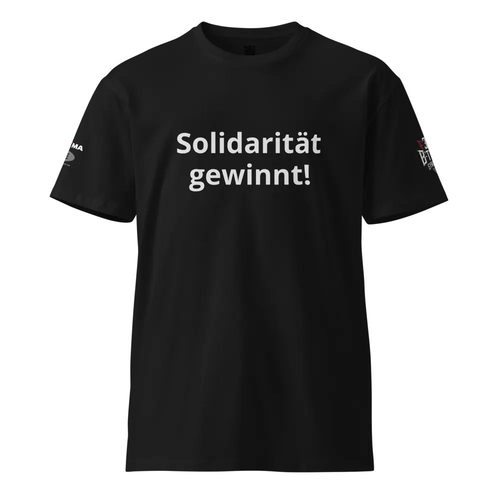 Solidarität gewinnt! Unisex Premium T-Shirt product image (1)