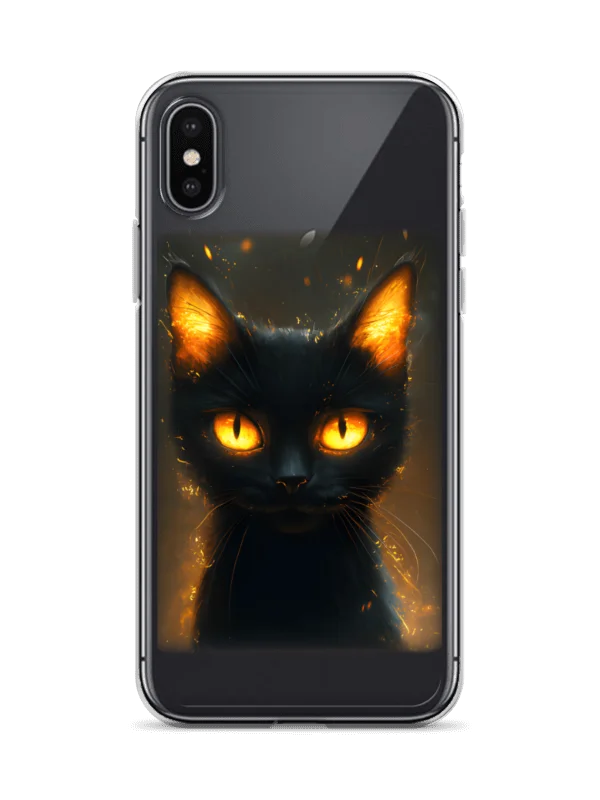 iPhone case with Fire Cat product image (1)