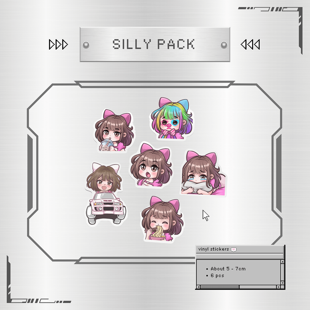 STICKERS - SILLY PACK | eeveenara