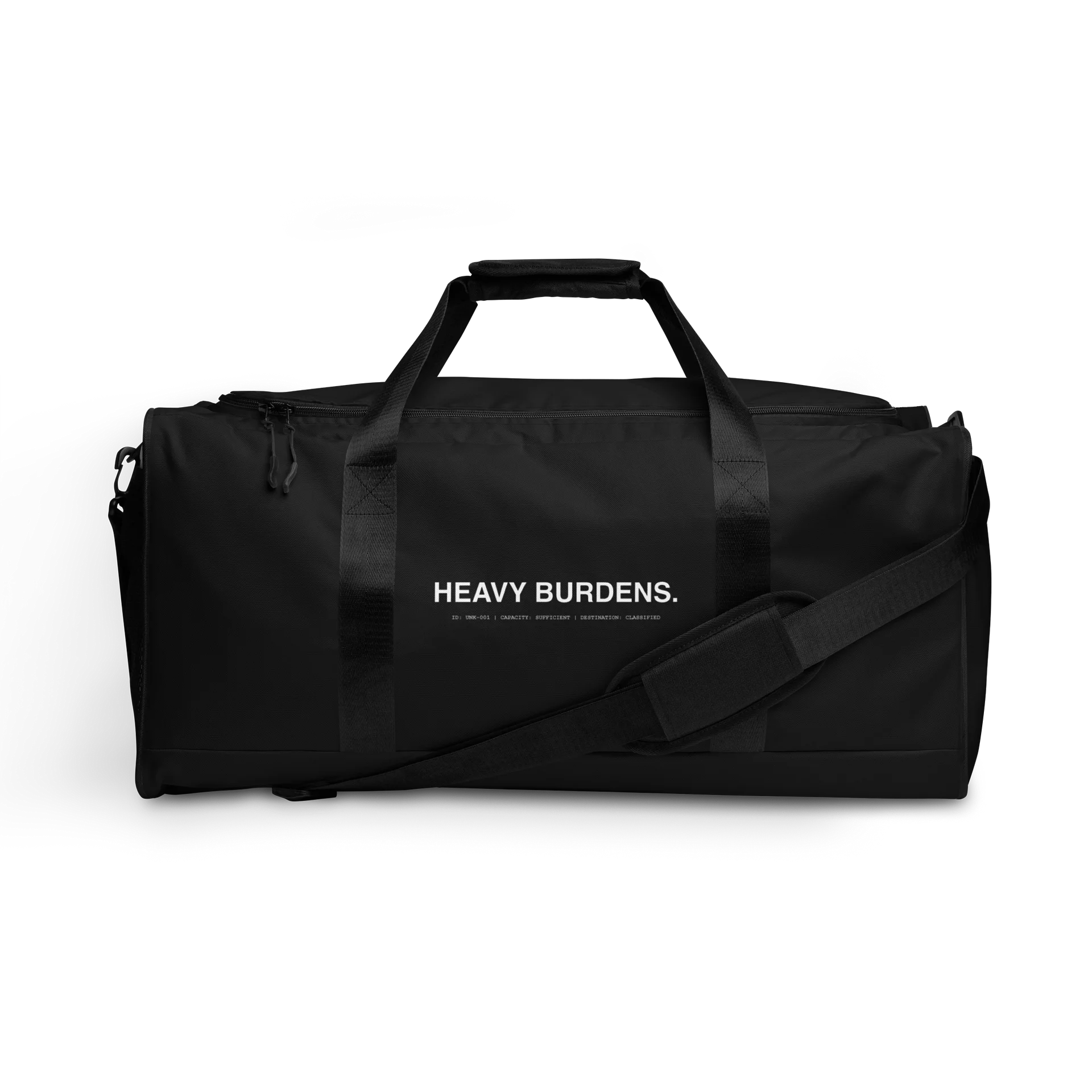 THE UNKNOWN™ — Signature Gym Duffel // Black product image (1)