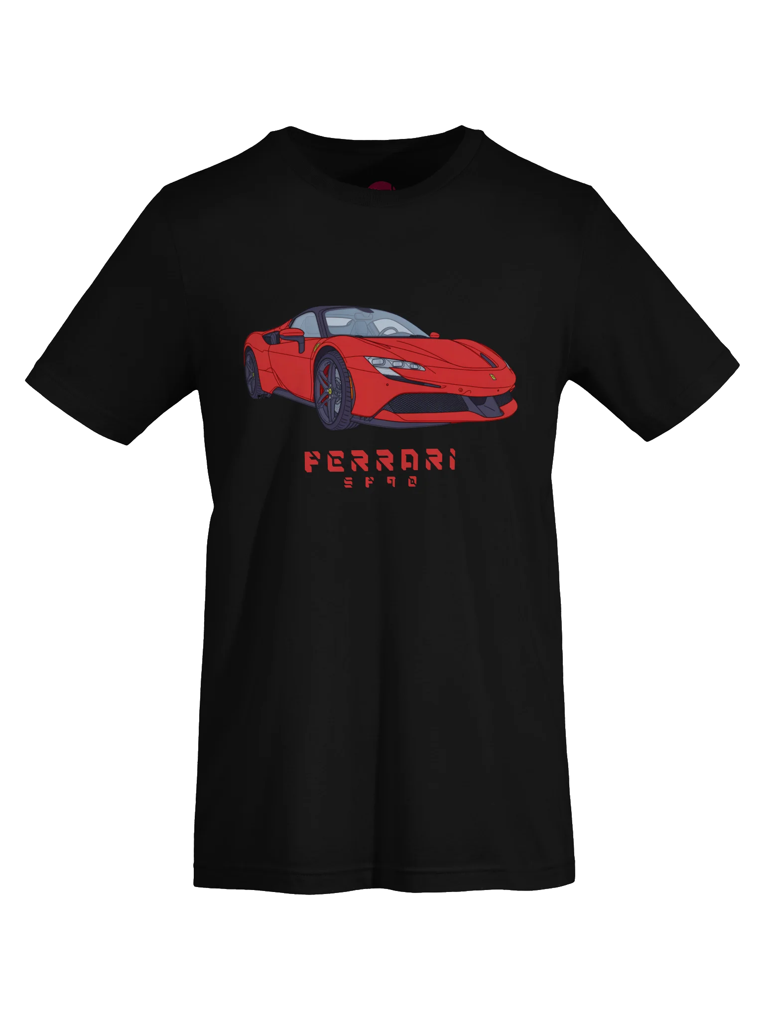 Rosso Corsa Ferrari SF90 Shirt (Retro, Sketch, Silhouette) product image (60)