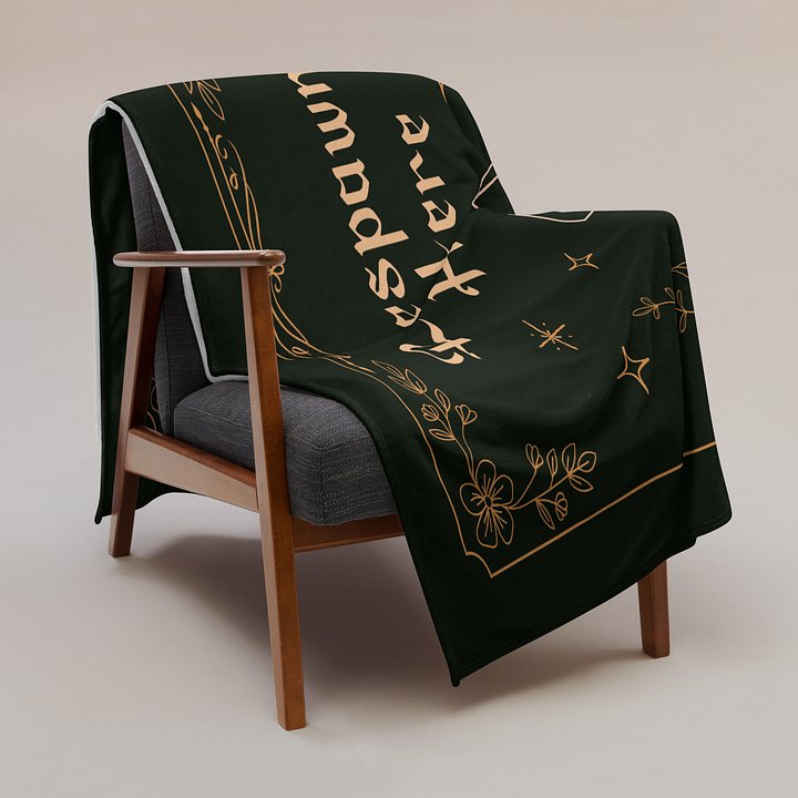 Respawn Here Blanket | Gothic Recovery & Spoonie Rest Throw product image (2)