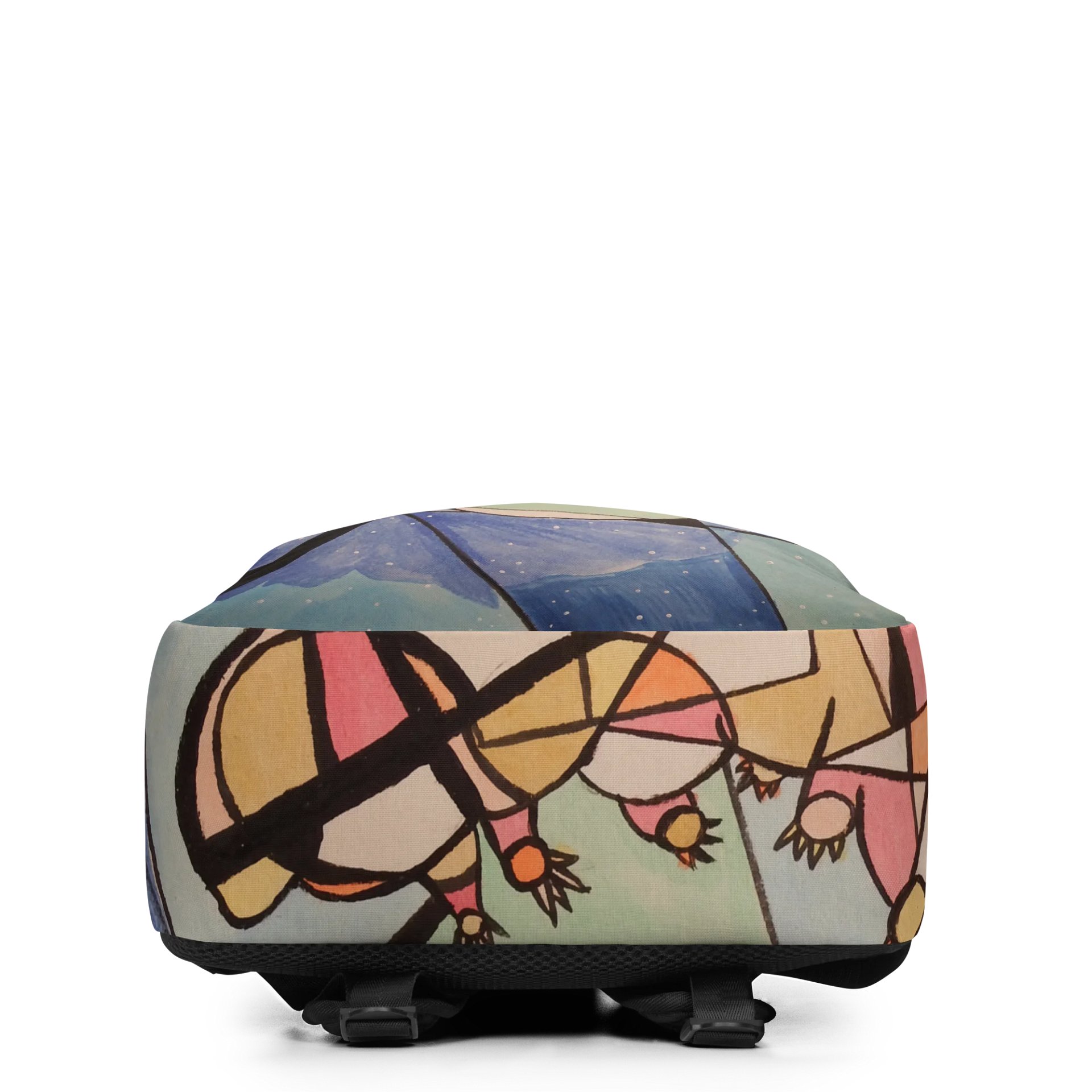 Cubism Painting: The Dream of a Tardigrade All-Over Print Minimalist Backpack by Sublicolor product image (4)
