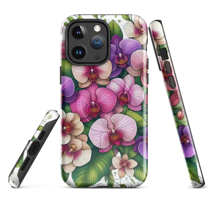 Orchid Oasis MagSafe® Tough Case | AI Design product image (4)
