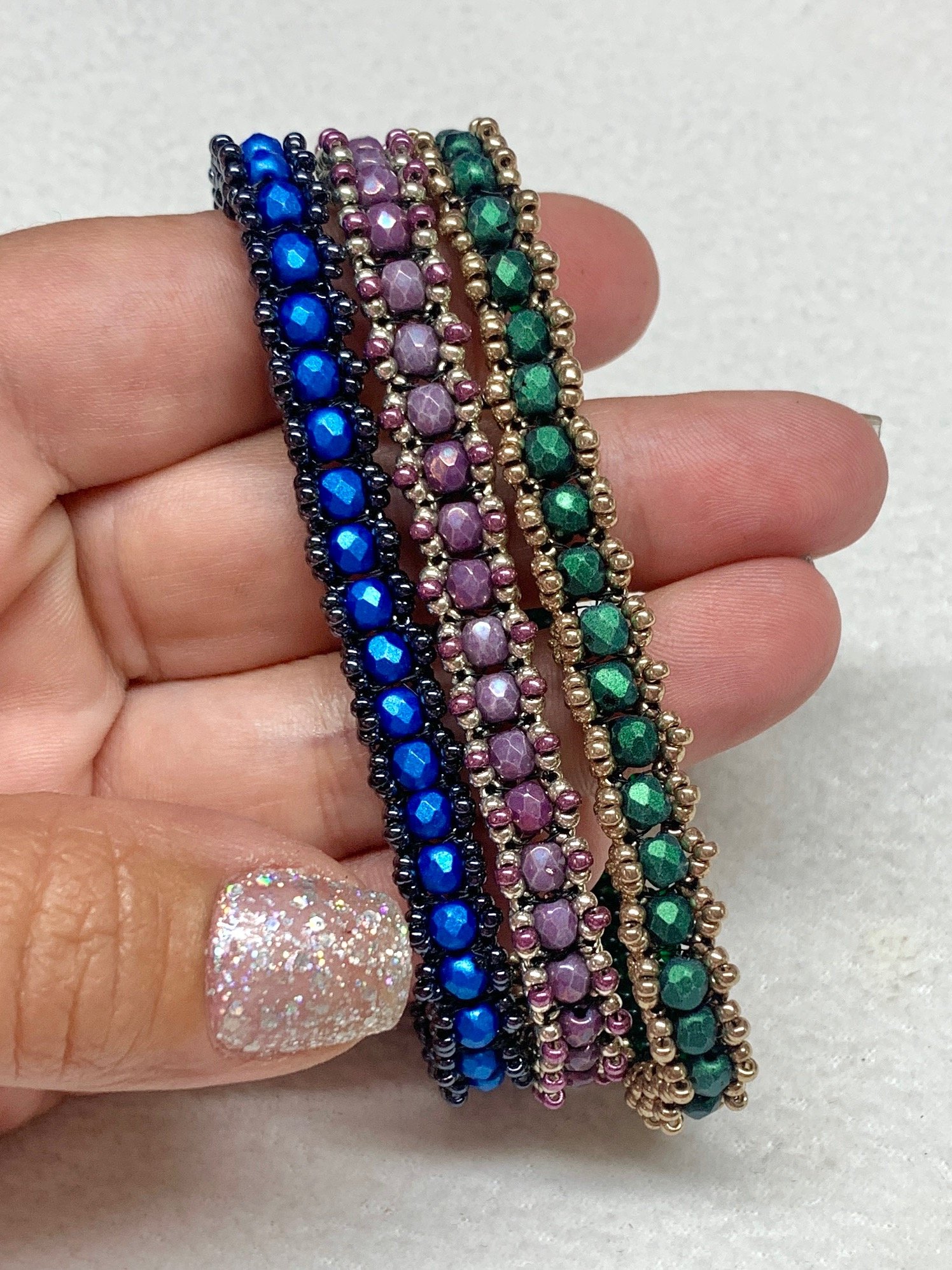 Beading Pattern - 4mm Fire-Polished Tennis Bracelet product image (5)
