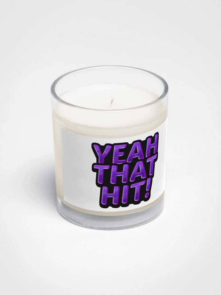 YTH Soy Wax Candle In A Clear Glass Jar product image (2)