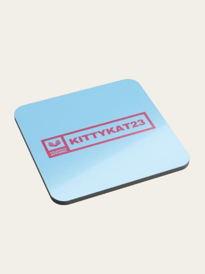 Kittykat23 Cork Coaster - Light Blue product image (2)