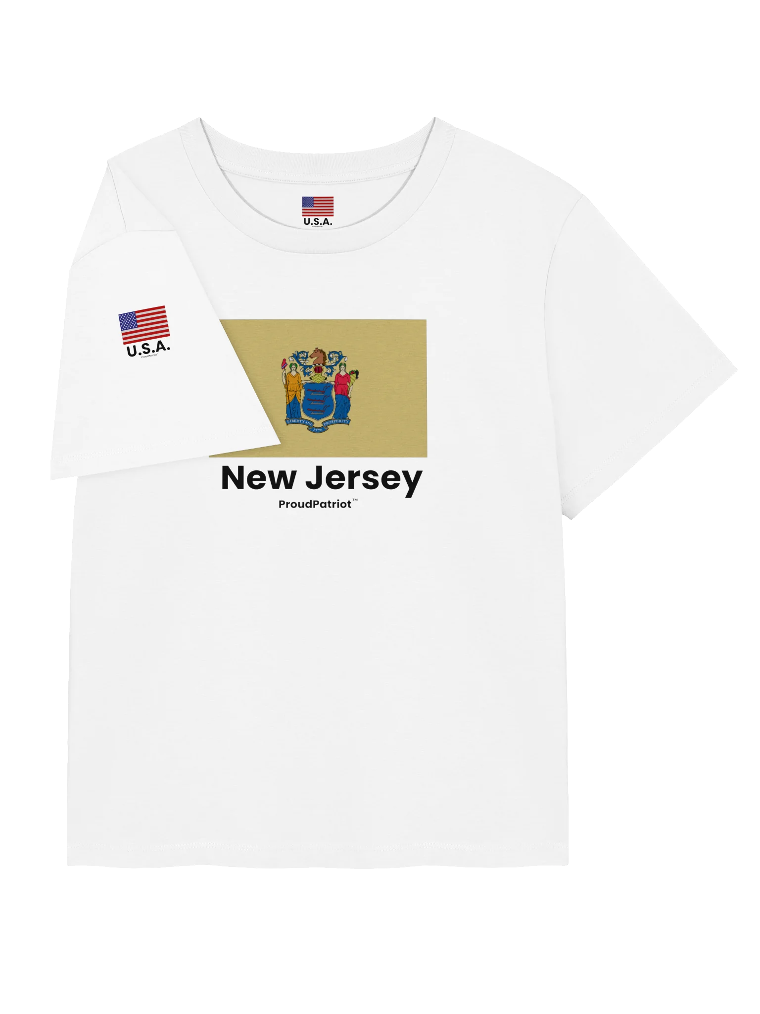 New Jersey Women's Ribbed Neck T-Shirt product image (7)