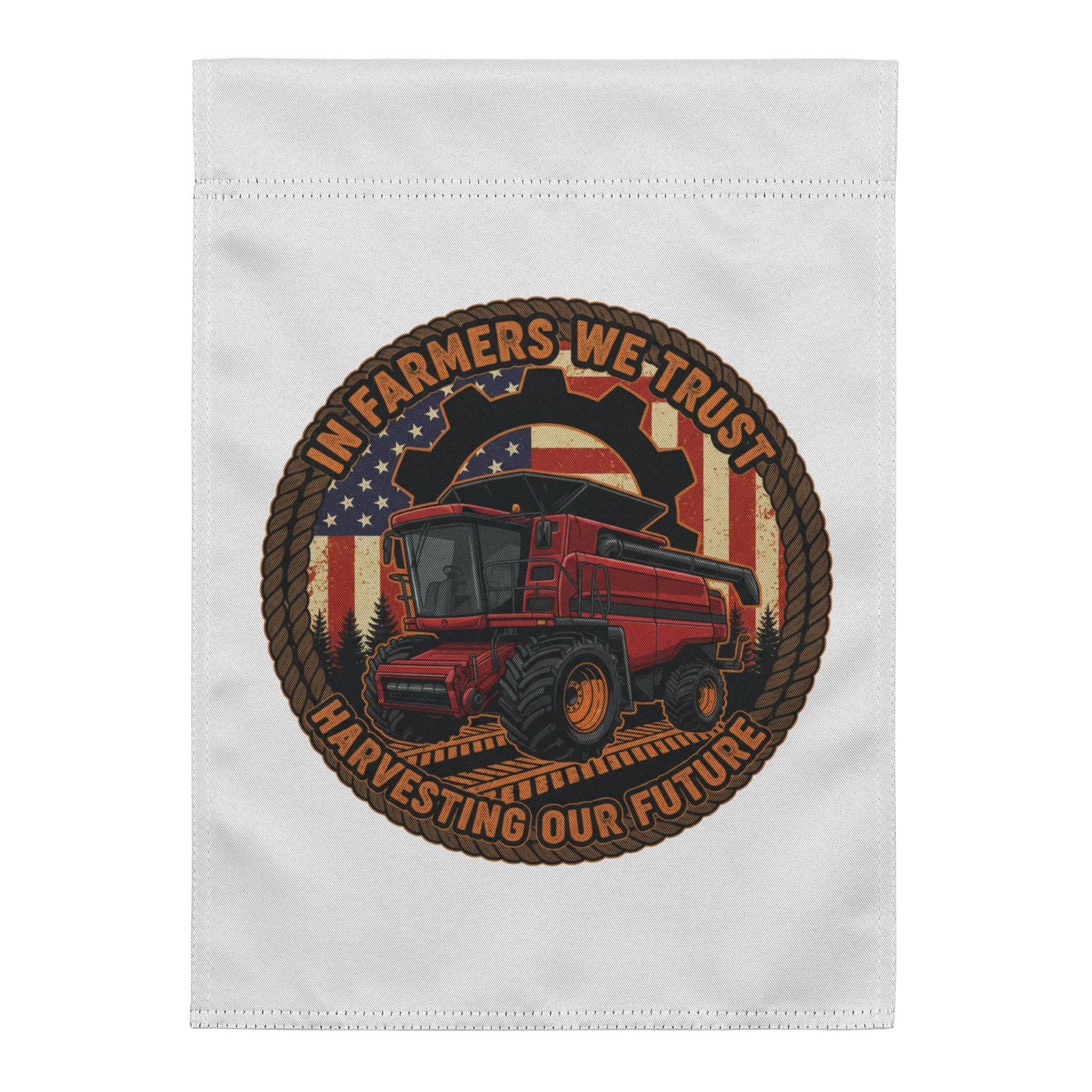 In Farmers We Trust Garden Flag product image (1)