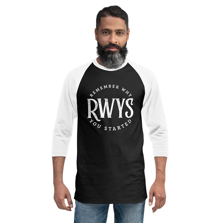 RWYS Circle Motivation Raglan Black Tee product image (5)