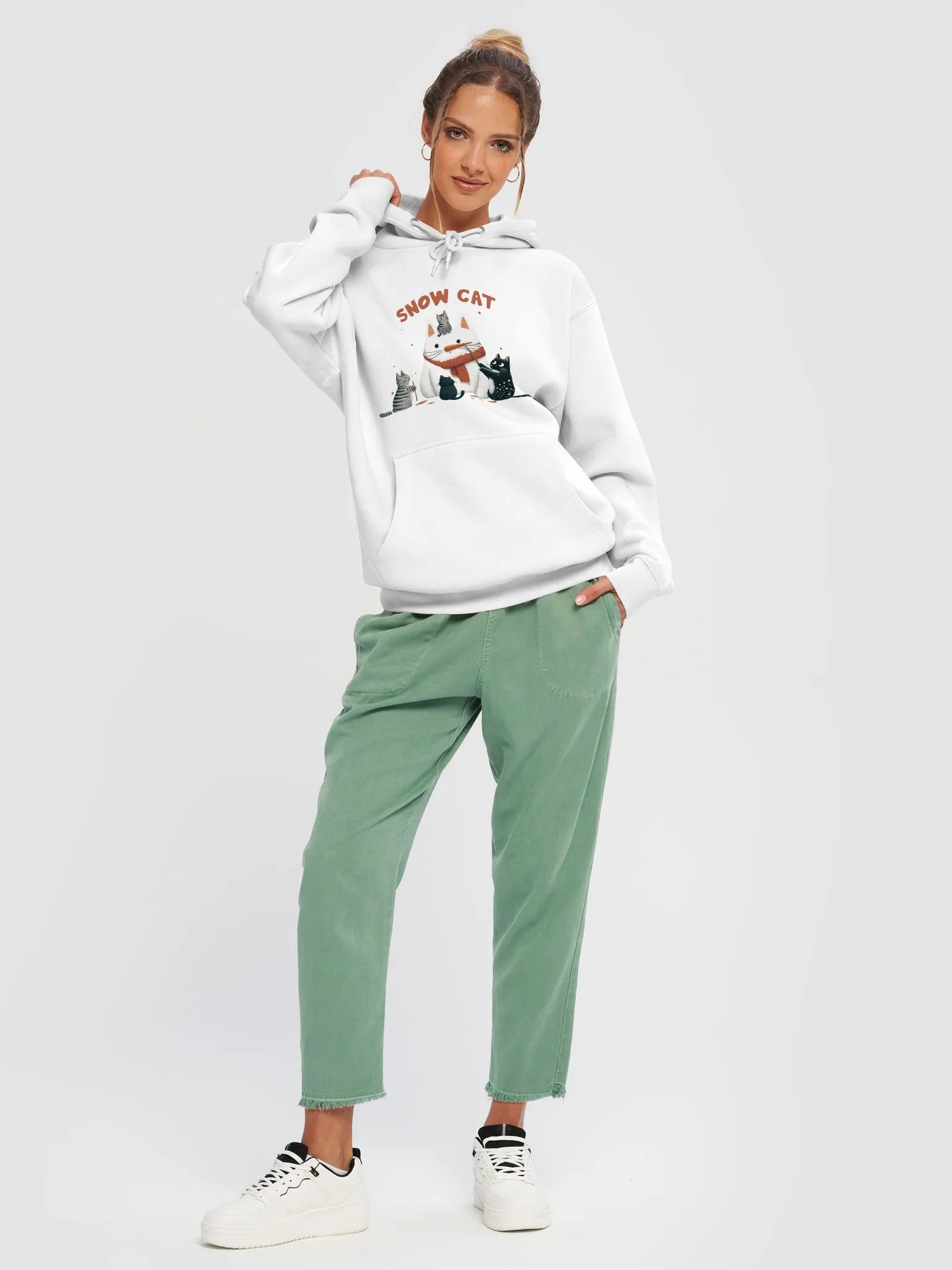 Snow Cat Whimsy Hoodie product image (5)