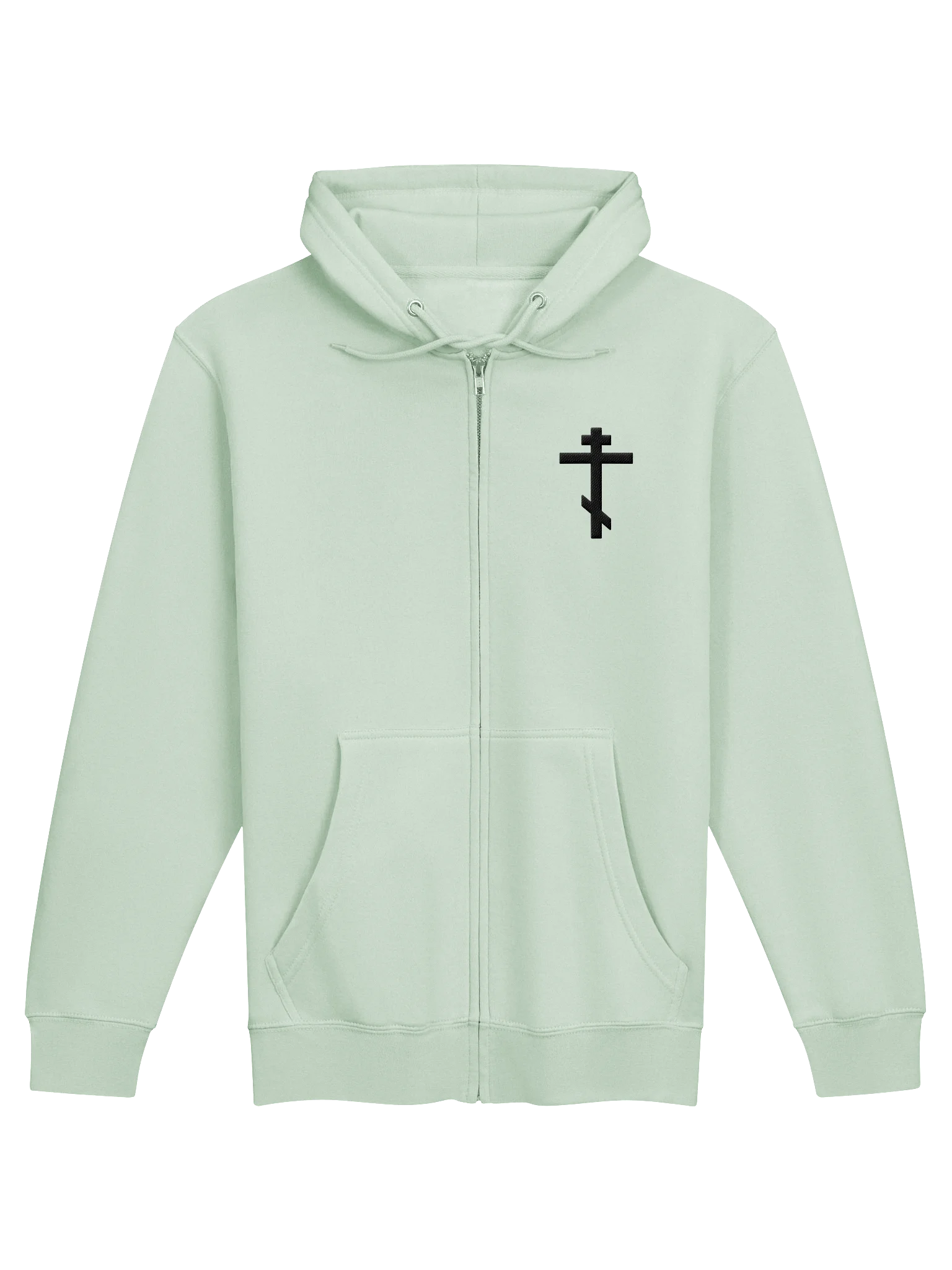 Orthodox Cross Zip Hoodie Embroidered Cross, Christian Gifts, Three Bar Cross, Orthodox Christian Gifts Zip Hoodie product image (33)