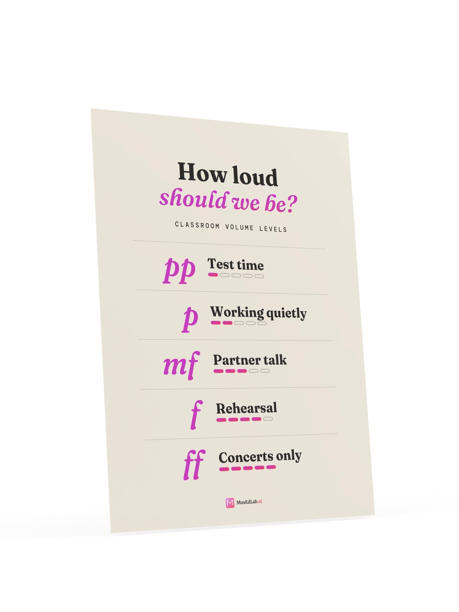 Classroom Volume Levels Poster product image (10)