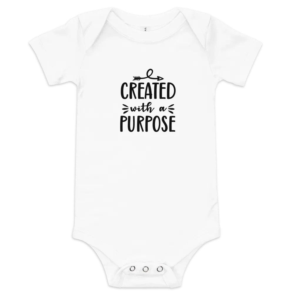 'Created with a Purpose' Short Sleeve Onesie product image (2)