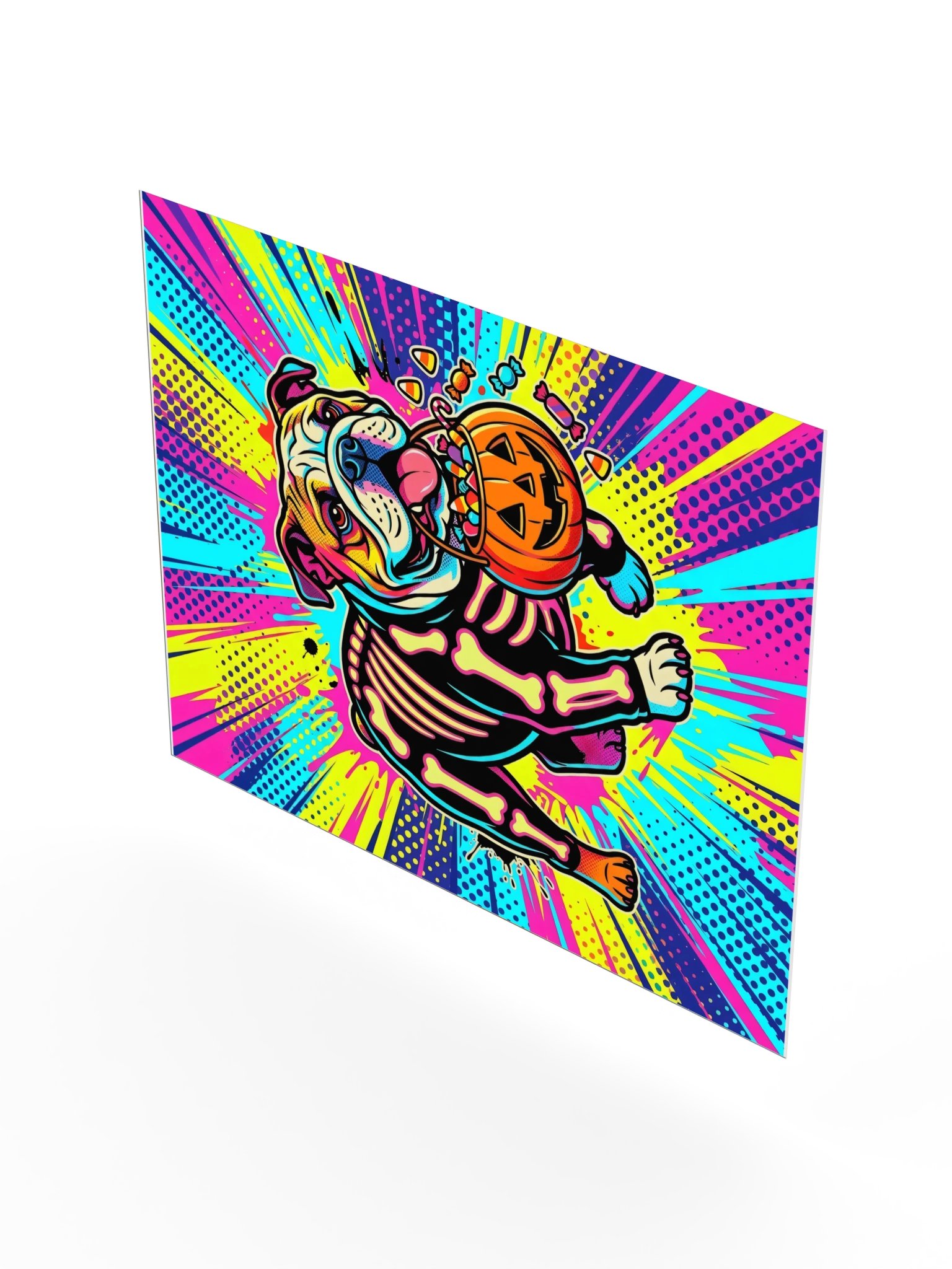 Skeleton Costume Bulldog Poster product image (22)