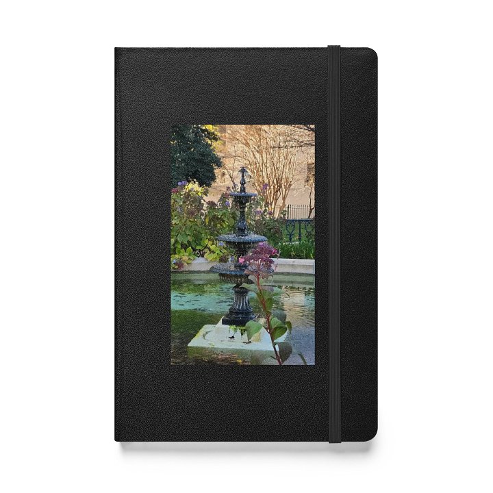 Purple Flowers Water Fountain Hardcover Journal product image (1)